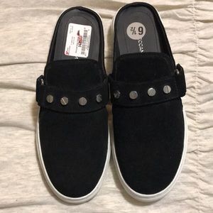 Rebecca Minkoff suede mules